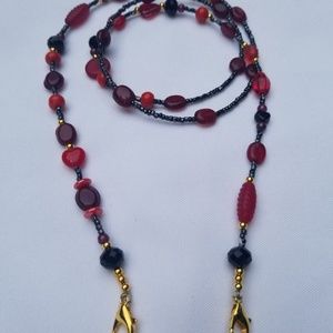 MASK CHAIN*SEXY RED, BLACK, GOLD